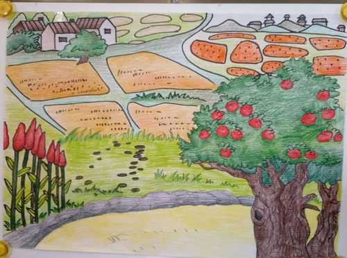 "美丽的秋天"——四平市六马路小学主题绘画比赛