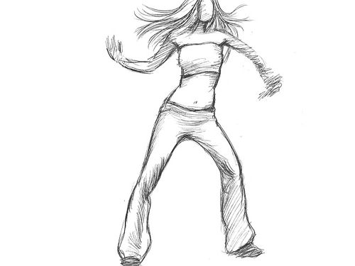速写 街舞
