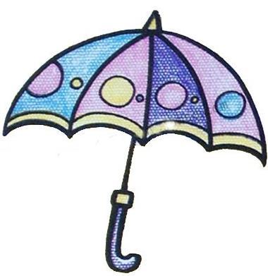 怎么画好看的雨伞儿童简笔画绘画步骤教程