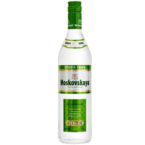 [洋酒] 俄罗斯原装苏联绿牌伏特加 moskovskaya 750毫升进口烈酒