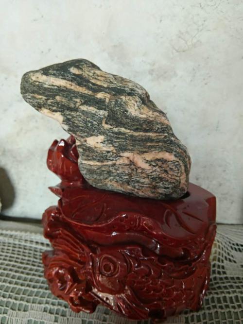 金蝉与蛇头奇石