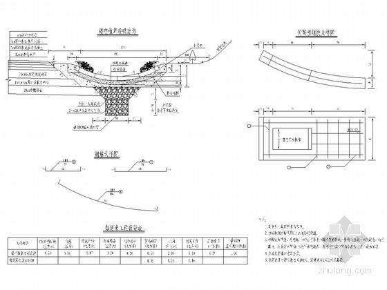 道路工程镂空植草浅碟边沟设计图