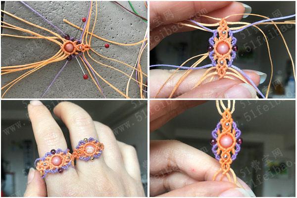 中国结编绳图编织多功能单珠小戒子教程