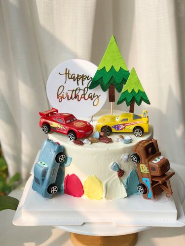 小汽车卡通生日蛋糕_卡通_生日蛋糕_烘焙_蛋糕_我的烘焙日常_美食