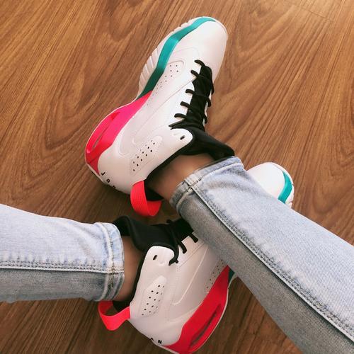 特价nike高帮女鞋 air jordan_nike air jordan lift off 耐克粉蓝