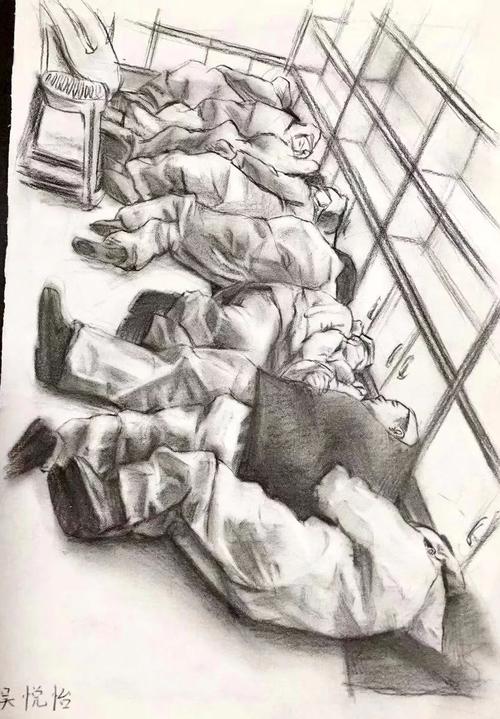 衢州学子用画笔致敬"最美逆行者