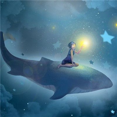 唯美空灵鲸鱼头像高清头像