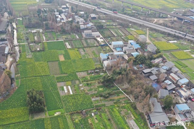 成都市新都区木兰镇 俯瞰春暖花开时,木兰会还赶不?