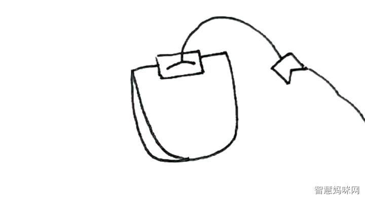 茶包简笔画画法