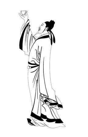 唐代诗人李白要怎么画