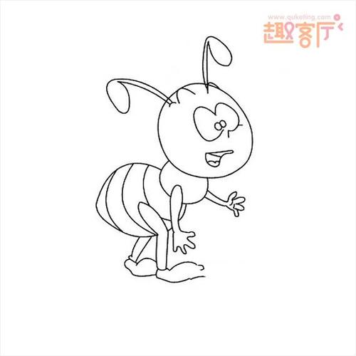活泼可爱小蚂蚁简笔画 小蚂蚁怎么画又简单又漂亮