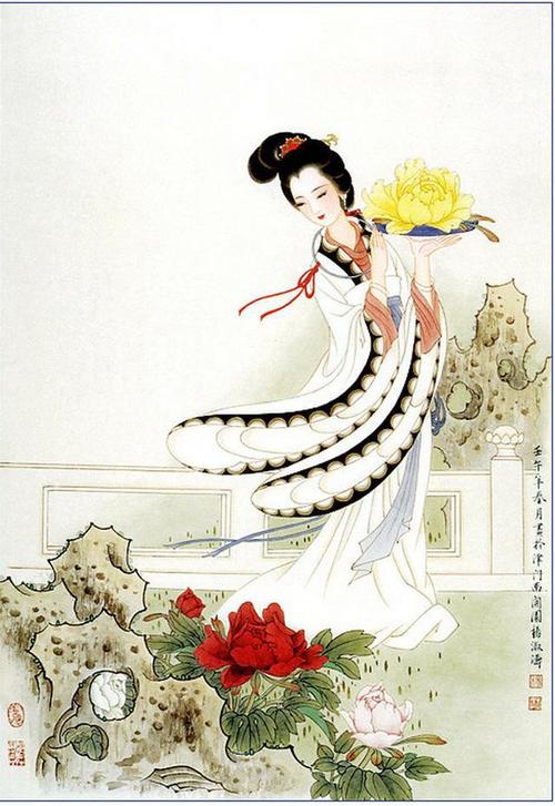 著名女画家杨淑涛的工笔仕女图欣赏