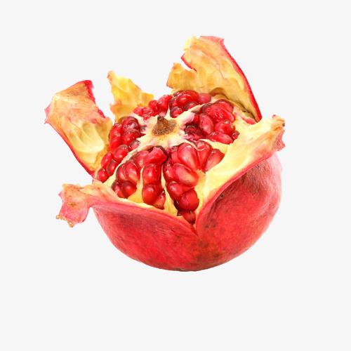 剥开的石榴