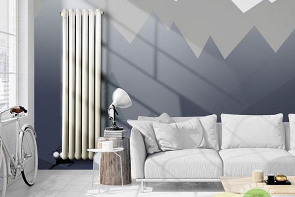 暖气片接三通阀的图片:前3组暖气片并联,后3组暖气片串联行吗?