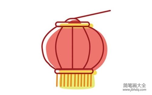 灯笼的绘画分解步骤