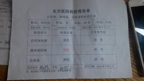 这个化验单理想吗?