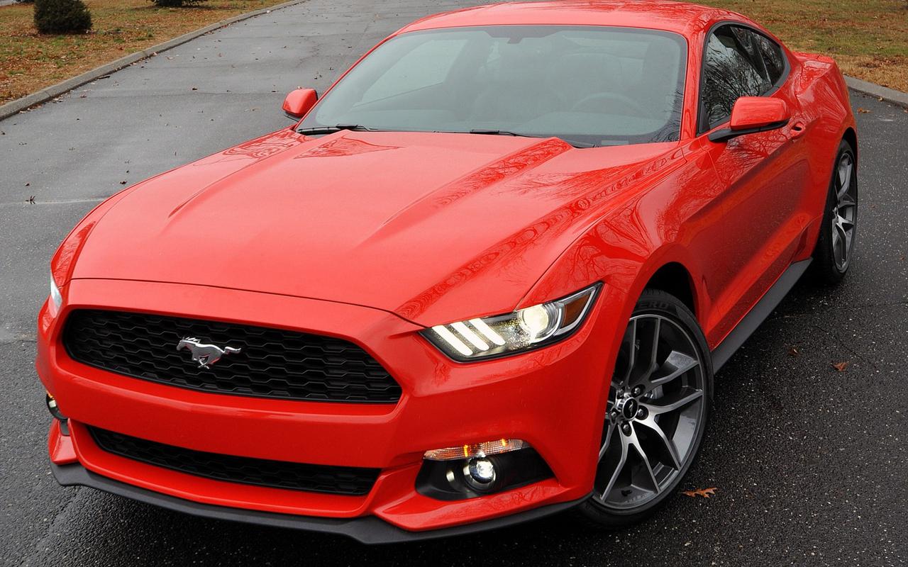 红色福特野马高清win7高清电脑桌面主题壁纸(二)