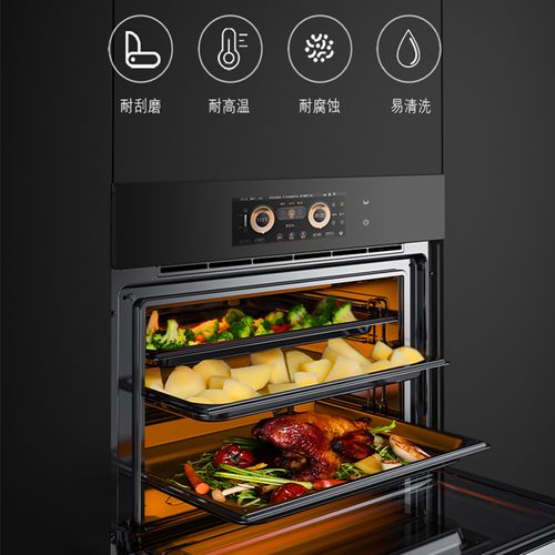 升级版双热风彩屏触控蒸烤箱 内嵌镶嵌家用蒸烤一体机 参数