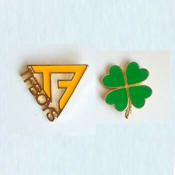 tfboys四叶草logo,tfboys四叶草应援图片 tfboys标志胸针周边徽章幸运四叶草别针情侣闺蜜应援礼物书包配饰