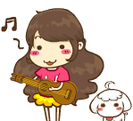 口奈兔qq表情之唱歌