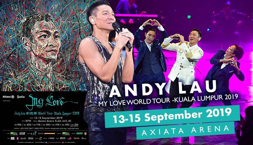 {further reduced} andy lau vip tickets my love world concert