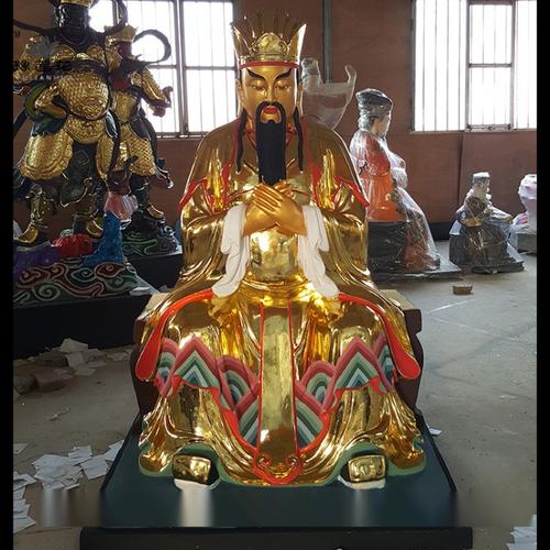 中岳大帝神像 东王爷佛像 三山正神炳灵公神像厂家
