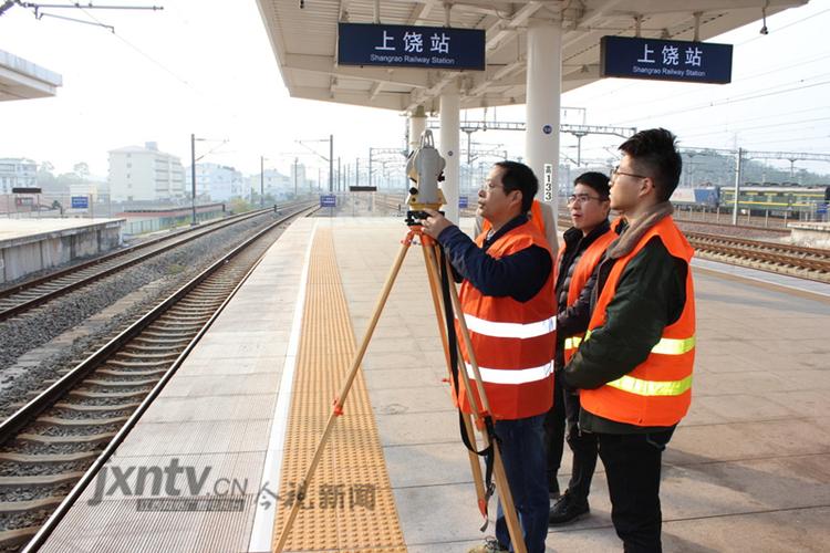 江西网台非接触式激光站台限界测量仪在上饶高铁投入使用