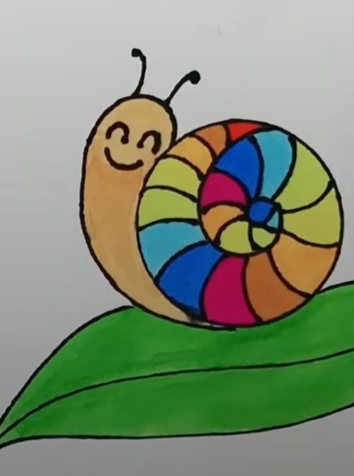 黄土小学幼儿园小班停课不停学美术活动《小蜗牛》