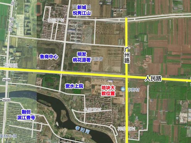位于周村区北郊镇规划支路以东,人民路以南,广州路以西,孝妇河以北