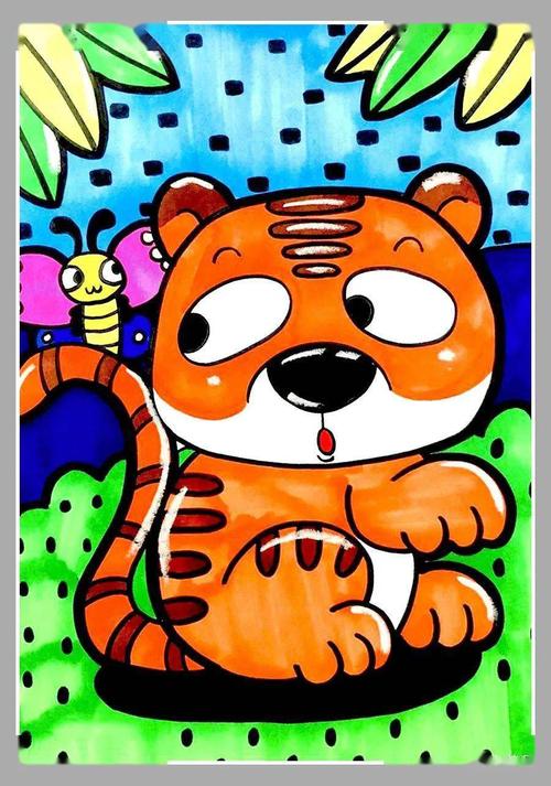 素材|简单易学的儿童画精选20例