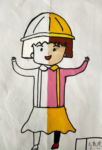 添画人像——广州路小学六,一班优秀作业展