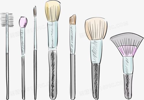 矢量手绘化妆刷图片免费下载_png素材_编号vd9ing45z_图精灵