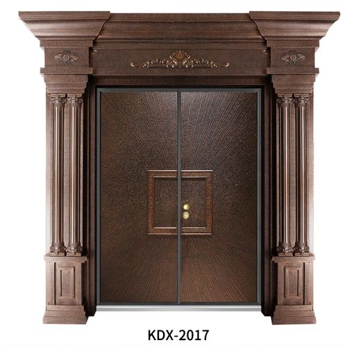 浙江厂家供应铸铝门 卡门 青奢别墅 双开大门锌合金大门定制加工