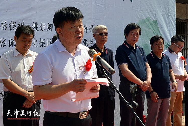 天津市山东高唐商会会长邱玉广致辞.