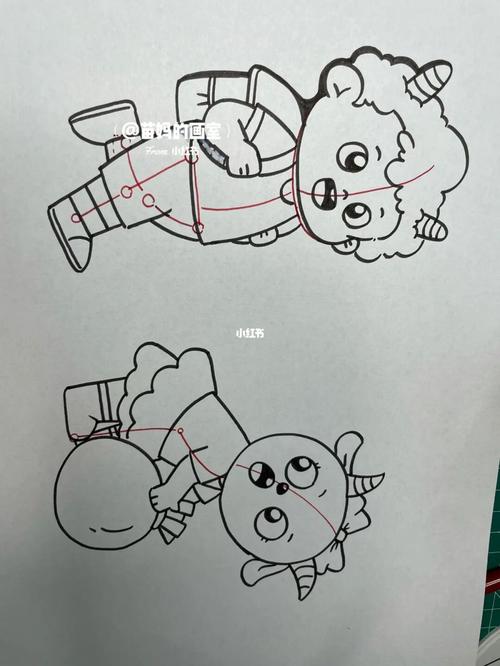 拟人动物学习方法_学习方法_简笔画_教程_暑假_儿童画