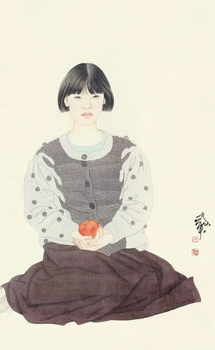 何家英的工笔人物画体现了传统与现代的融合,在继承传统的基础上有所