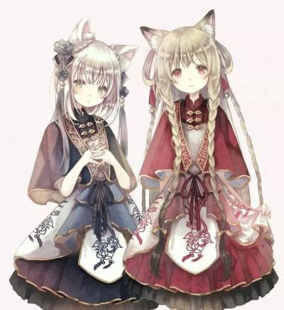 闺蜜头像 闺头 动漫少女黑白头像 简约风 甜甜圈和少女 可爱女生头像