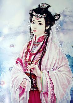 手绘古风美女