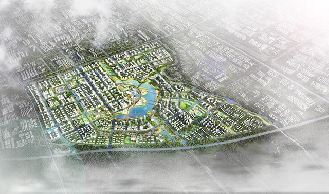 南海未来城规划范围东至串场河景观带,南至盐淮高速,西至西环路,北至