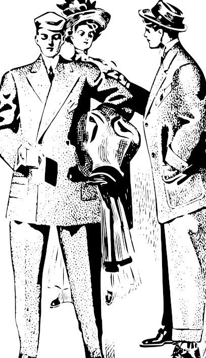 英国的绅士淑女简笔画