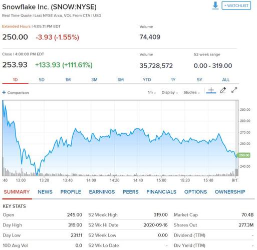 "罕见"打新的snowflake上市首日股价翻倍,成软件公司史上最大ipo