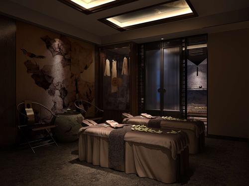 新中式spa会所装修效果图