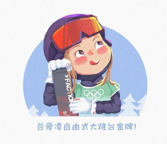 插画丨青蛙公主谷爱凌你是不是也被她圈粉了