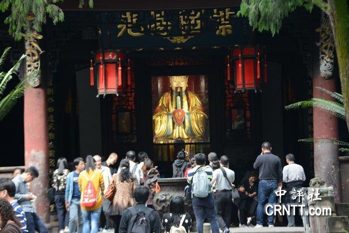 成都武侯祠刘备殿.(中评社  赵家麟摄)