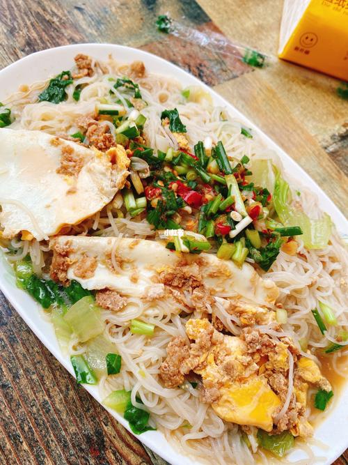 5.3中午04鸡蛋瘦肉蒸米粉_米粉_美食_美食展示