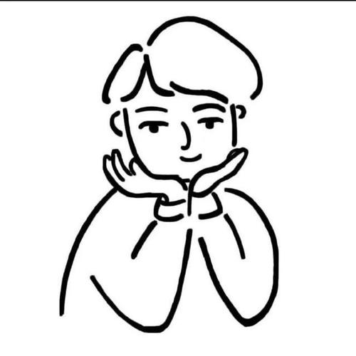 简笔画系列头像得之我幸失之我命如此而已