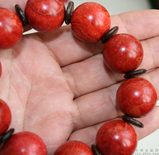 0天然印尼红珊瑚精品珠钏-假一赔十