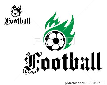 图库插图: football or soccer emblem