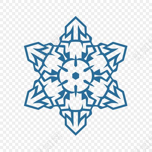 雪花形状矢量图