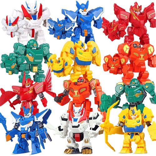 奥迪双钻超变武兽玩具手动变形机器人泰戈卓锋托迪亚狮飞霓猛奇